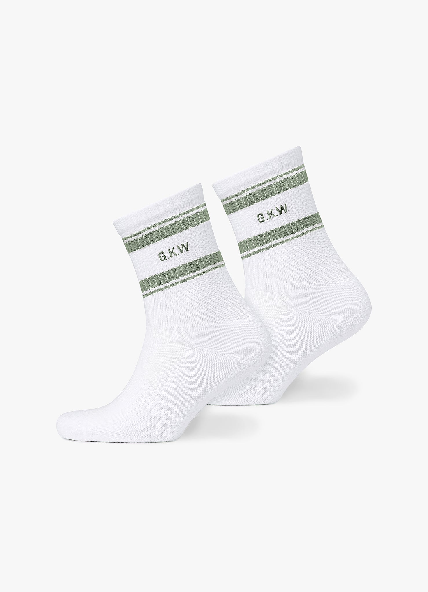 Gym King Composure Rib Sock (2PK) - Black/Fern