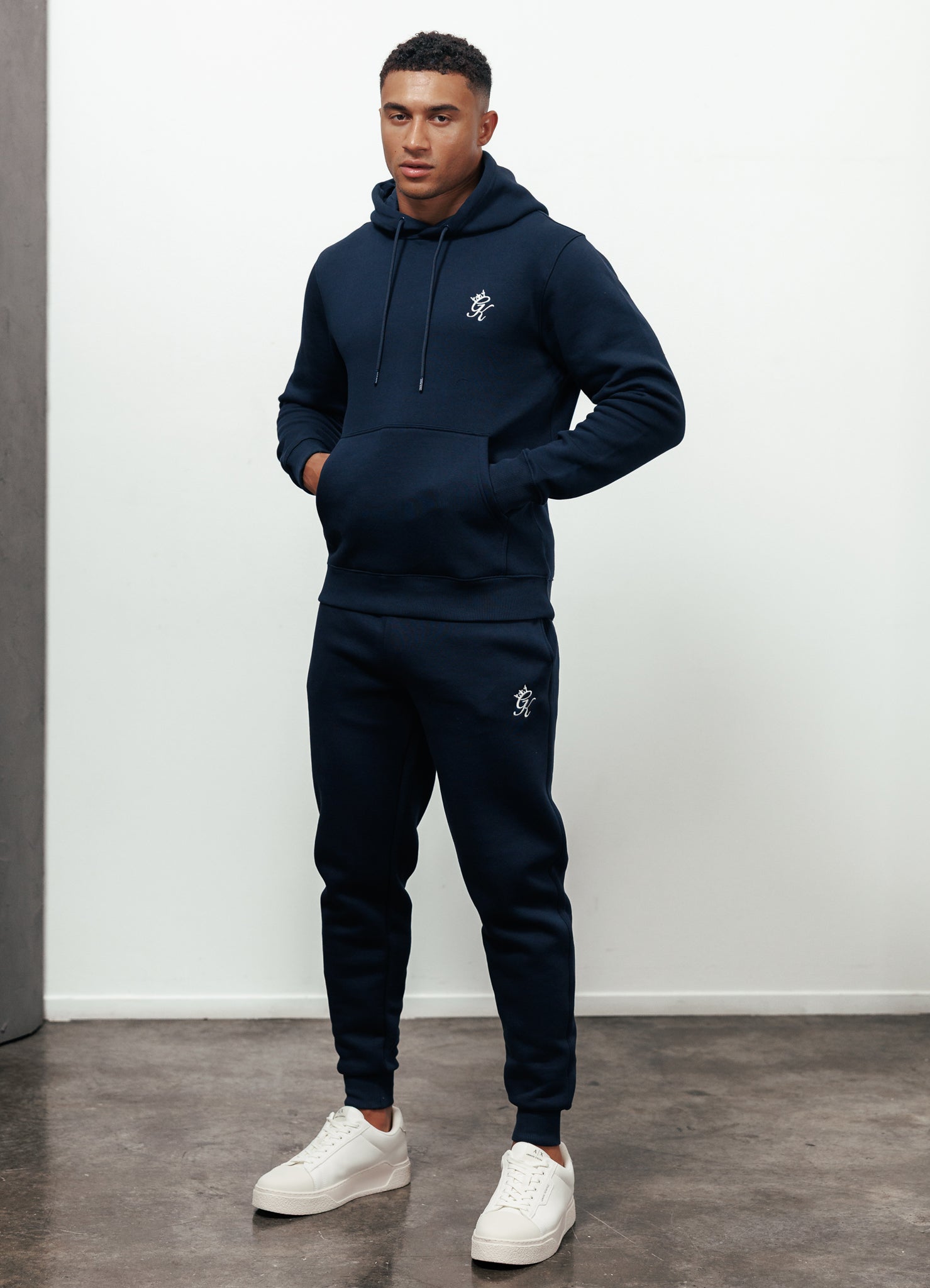 Gym King Fundamental Fleece Hoodie - Navy