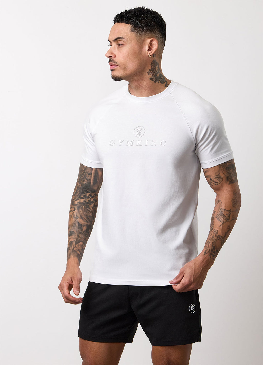 Gym King Pro Logo Tee - White