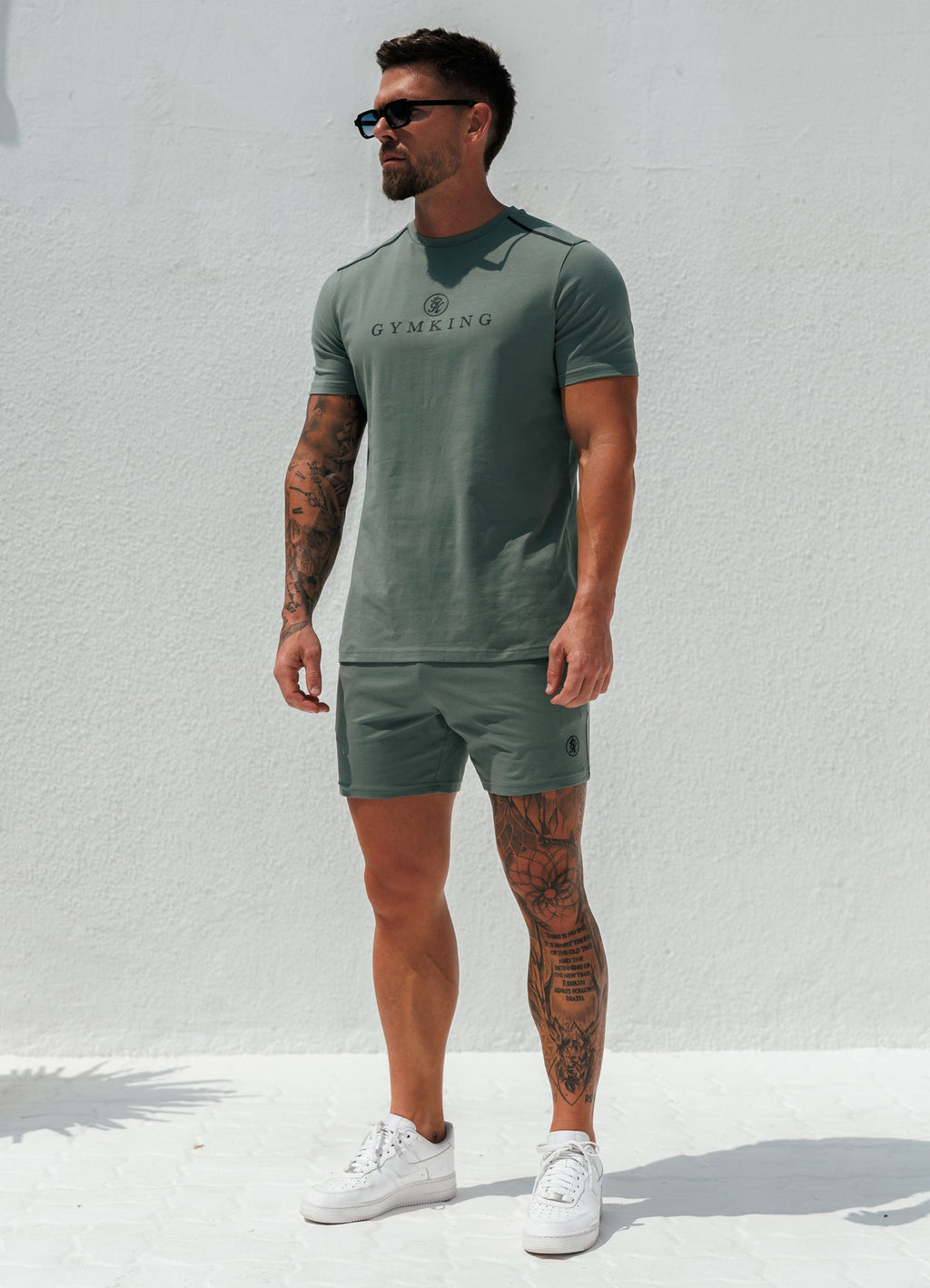 Gym King Pro Logo V2 Jersey Tee - Fern