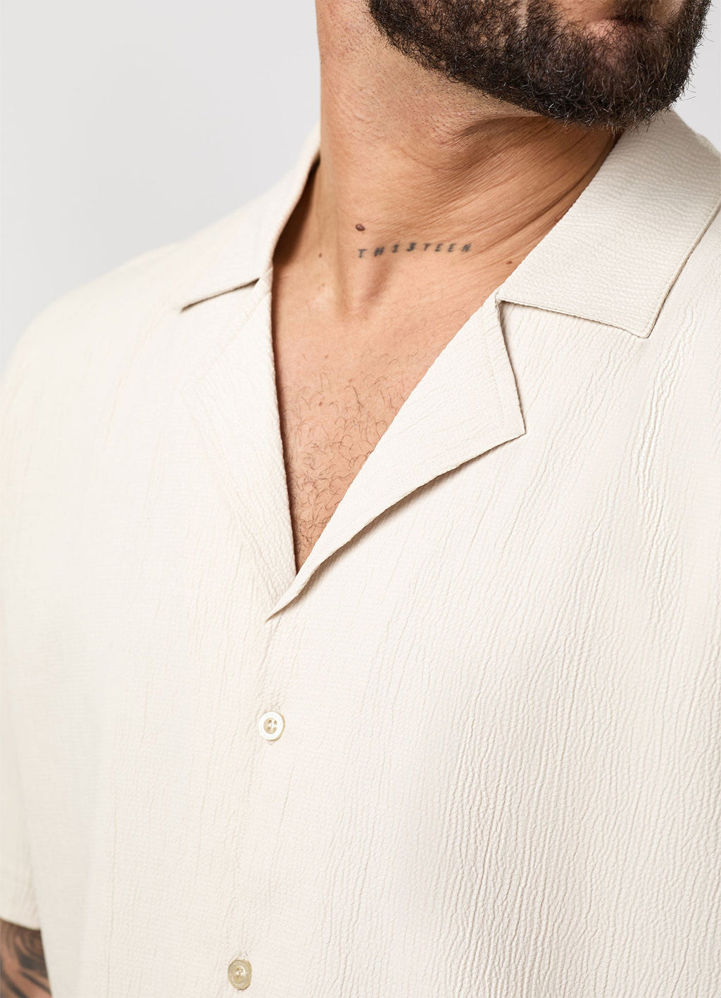 Gym King Signature Woven Texture Shirt - Clay