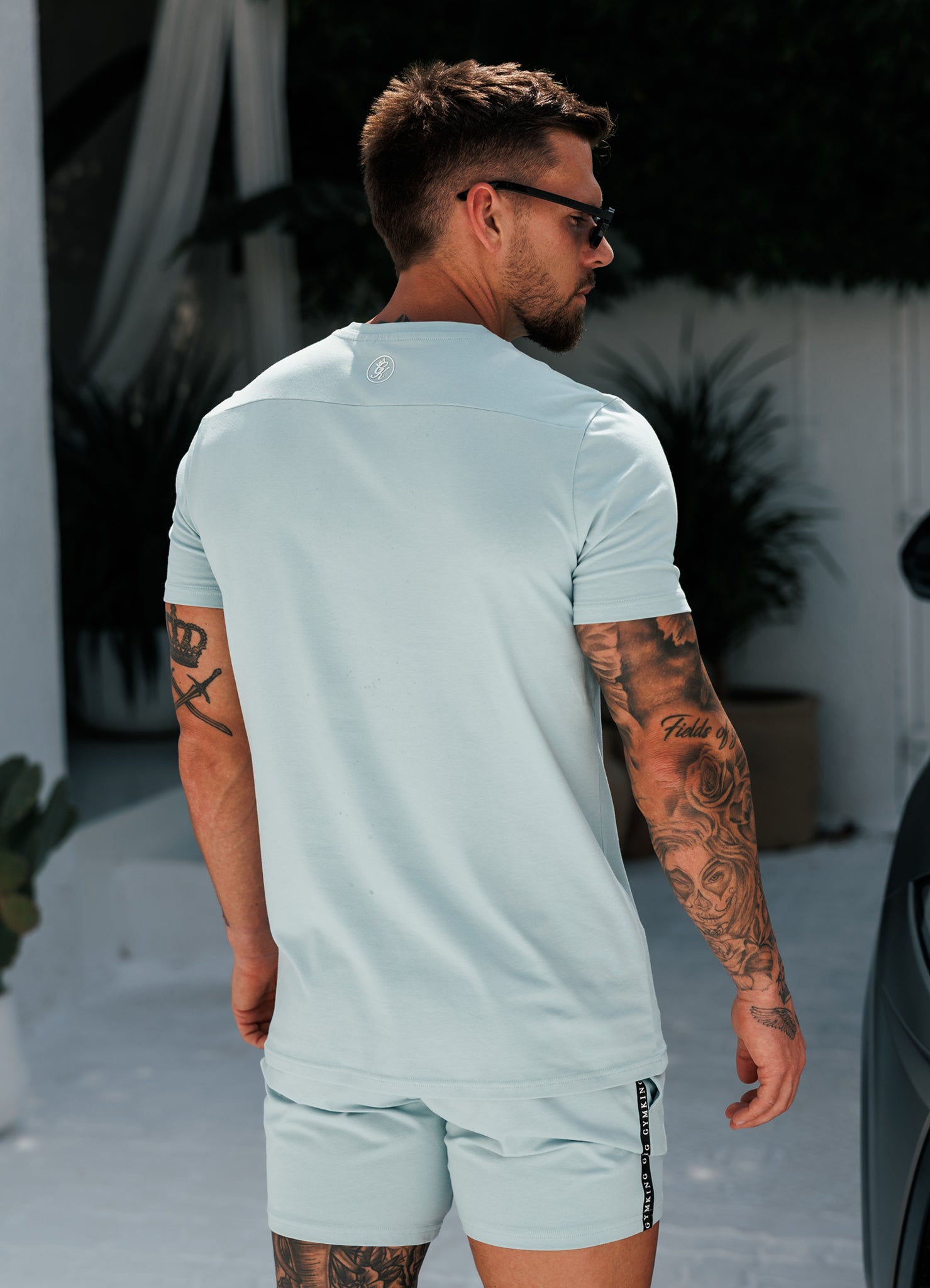 Gym King Taped Jersey Tee - Dusky Mint