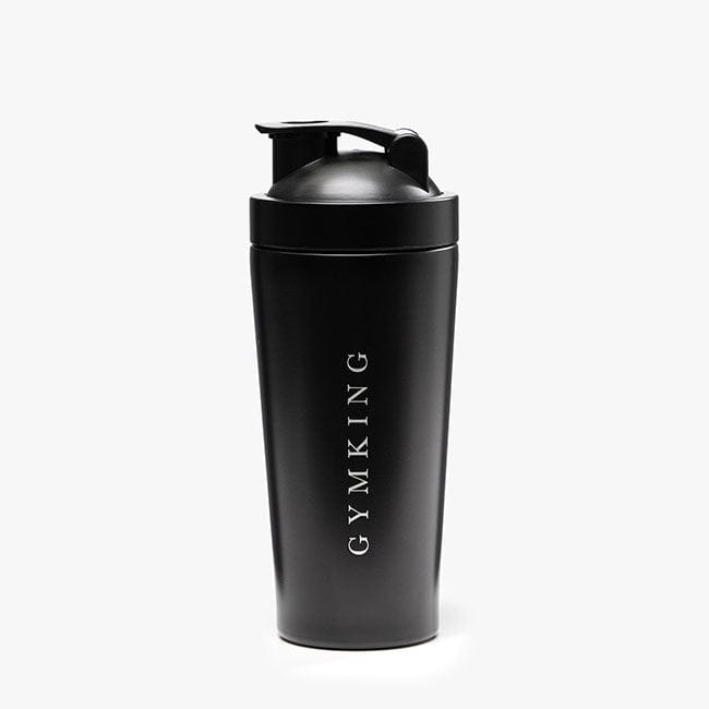 Gym King Stainless Steel Linear Protein Shaker - Black